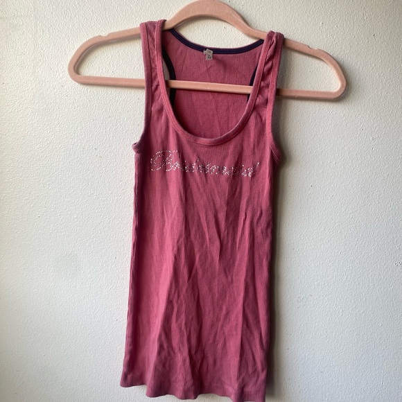 BLVD Pink Ribbed Tank Top - Picture 2 of 4
